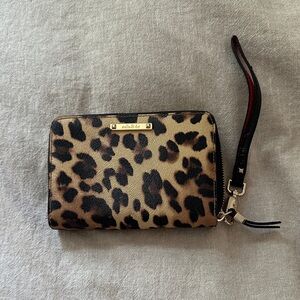 Stella & Dot Leopard Print Wristlet